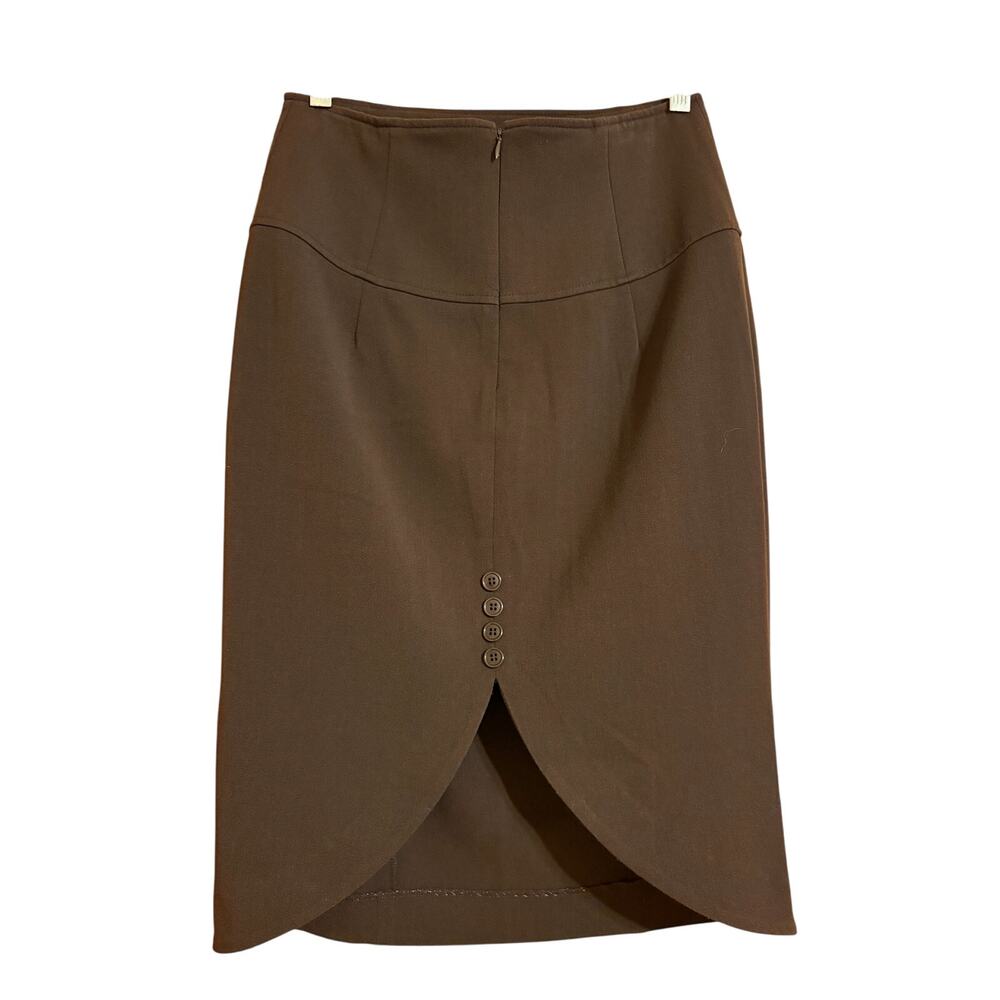 Fall Fashion Chocolate Brown Pencil Skirt Insight Size 4 Excellent Condition